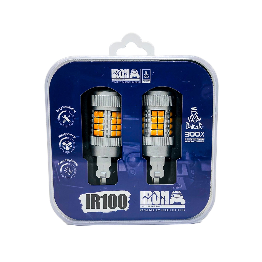 LED SENALIZACION CREE 3156 T20 COLOR AMBAR - 24 WATTS SUPER CANBUS- 40 LED CREE - 12V/24V - 2