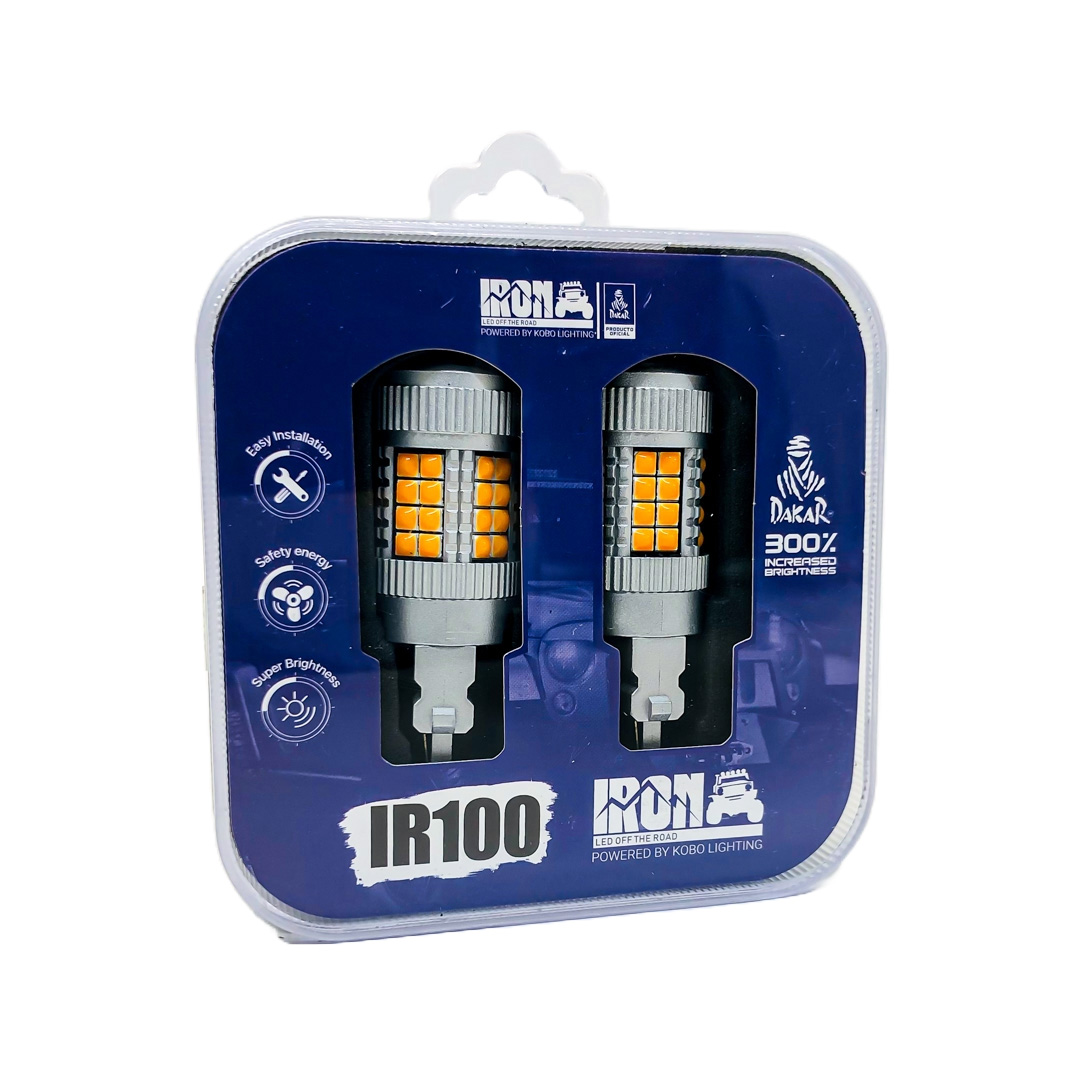 LED SENALIZACION CREE 3156 T20 COLOR AMBAR - 24 WATTS SUPER CANBUS- 40 LED CREE - 12V/24V - 3
