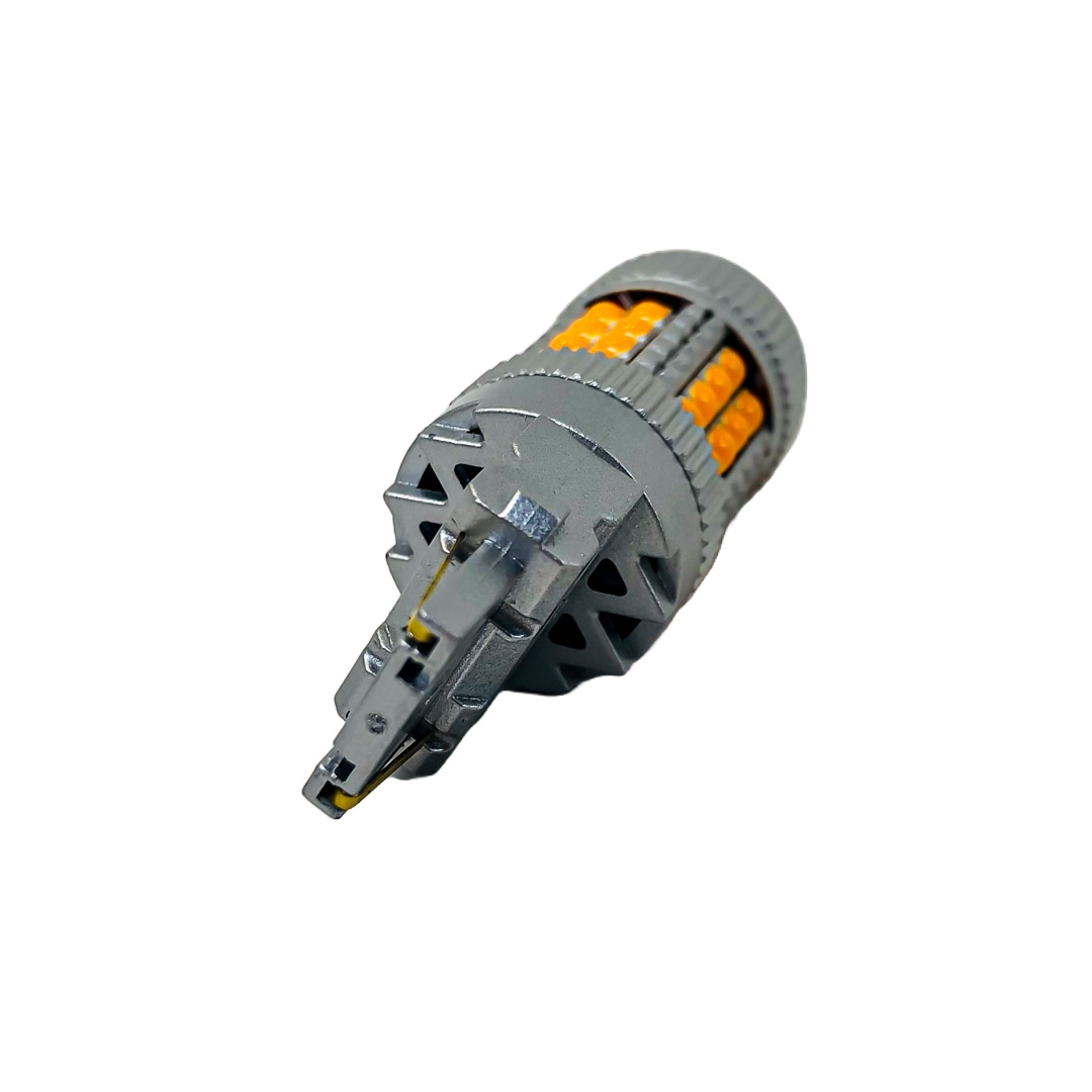 LED SENALIZACION CREE 3156 T20 COLOR AMBAR - 24 WATTS SUPER CANBUS- 40 LED CREE - 12V/24V - 5