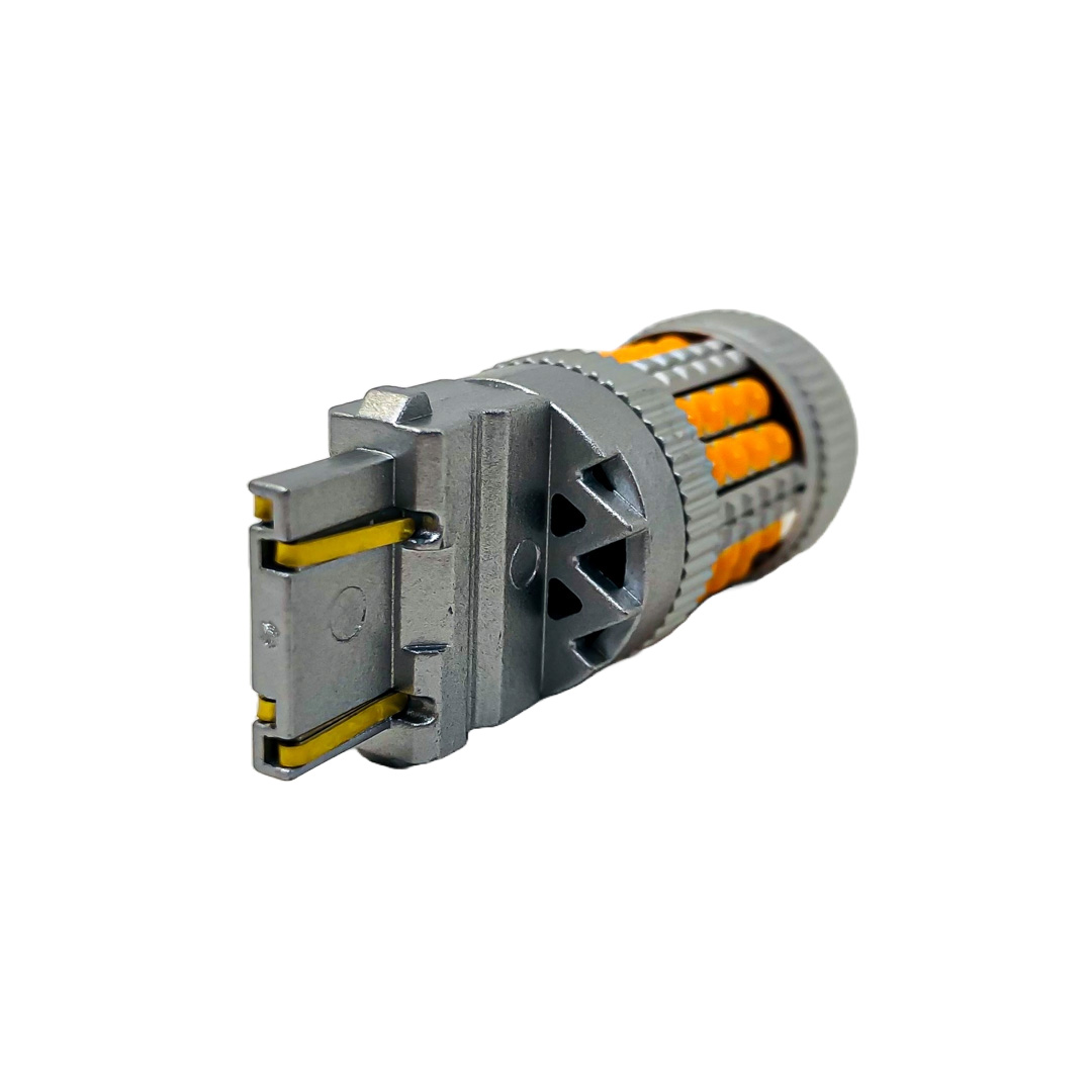 LED SENALIZACION CREE 3157 T20 COLOR AMBAR - 24 WATTS SUPER CANBUS- 40 LED CREE - 12V/24V - 5