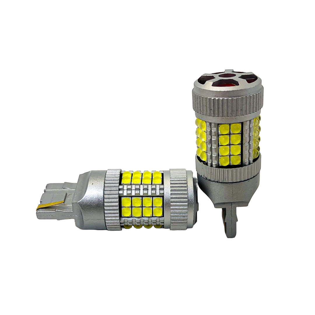 LED SENALIZACION CREE 7440 T20 COLOR BLANCO - 24 WATTS SUPER CANBUS- 40 LED CREE - 12V/24V - 4