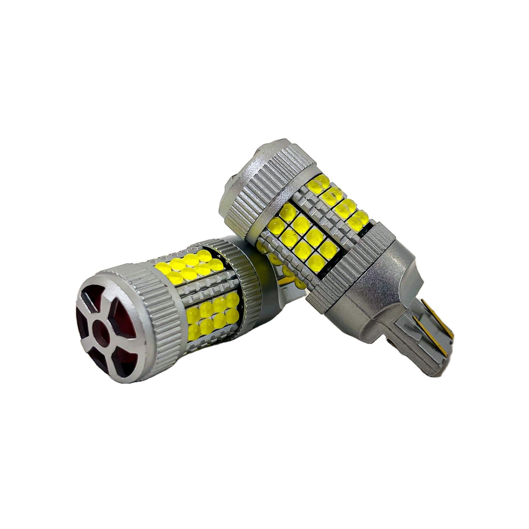 LED SENALIZACION CREE 7443 T20 COLOR BLANCO - 24 WATTS SUPER CANBUS- 40 LED CREE - 12V/24V