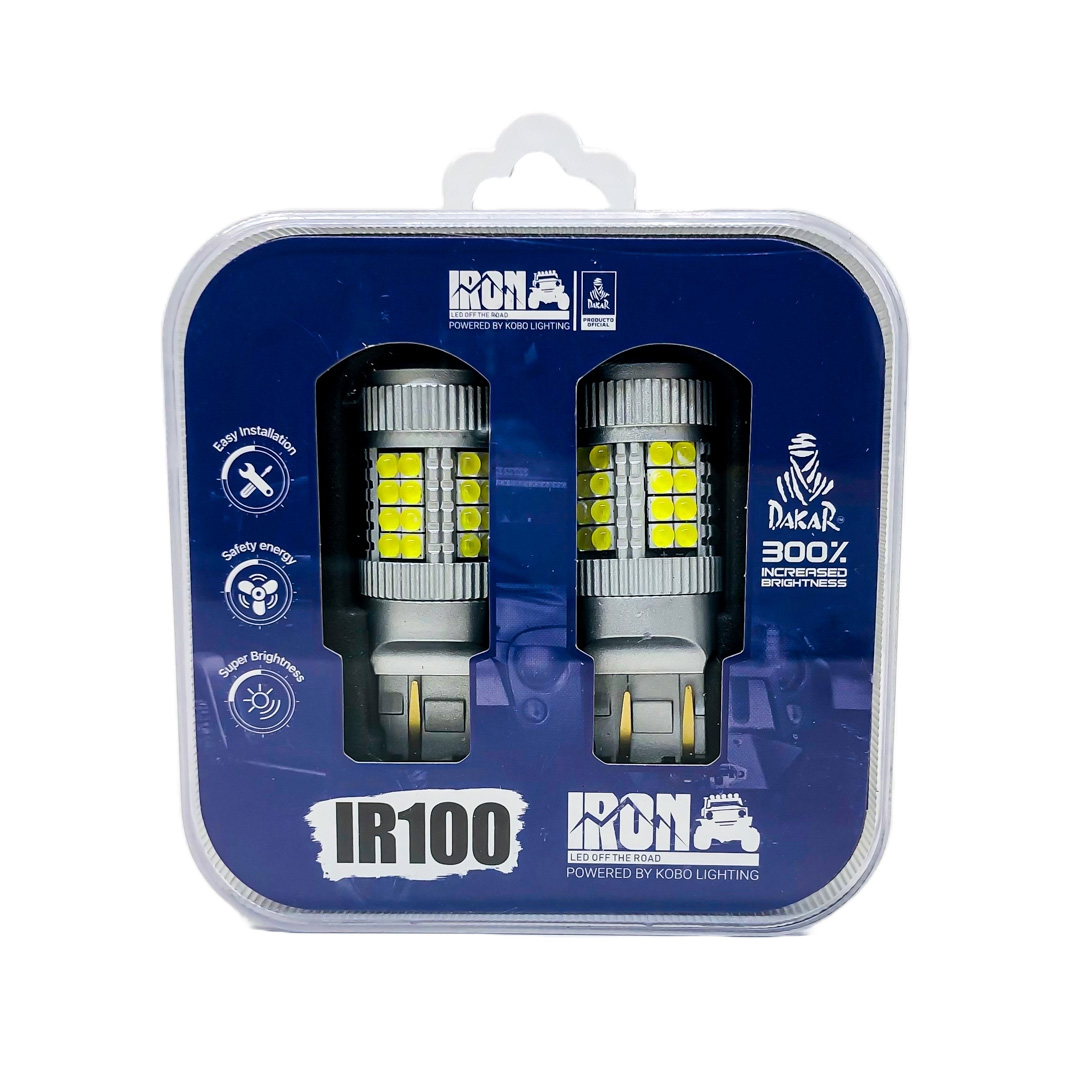 LED SENALIZACION CREE 7443 T20 COLOR BLANCO - 24 WATTS SUPER CANBUS- 40 LED CREE - 12V/24V - 2