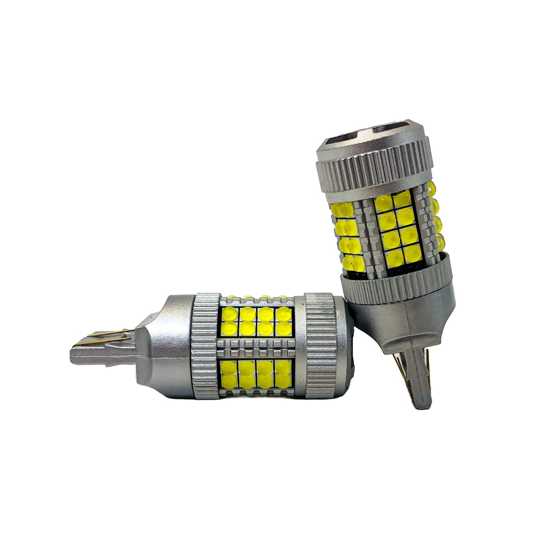 LED SENALIZACION CREE 7443 T20 COLOR BLANCO - 24 WATTS SUPER CANBUS- 40 LED CREE - 12V/24V - 3