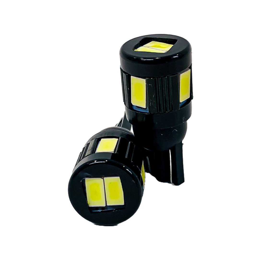 LED SEÑALIZACION CREE BLISTER X 2 - 2821 - T10 - W5W - 6 LED CREE 3570 CANBUS SUPER POTENCIA - BLANCO 12V - BLISTER X 2 UNIDADES
