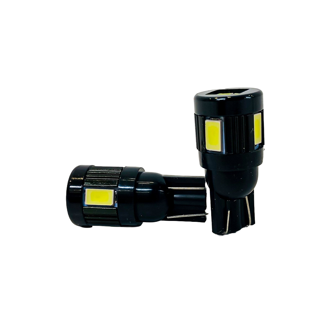 LED SEÑALIZACION CREE BLISTER X 2 - 2821 - T10 - W5W - 6 LED CREE 3570 CANBUS SUPER POTENCIA   - BLANCO 12V - BLISTER X 2 UNIDADES - 3