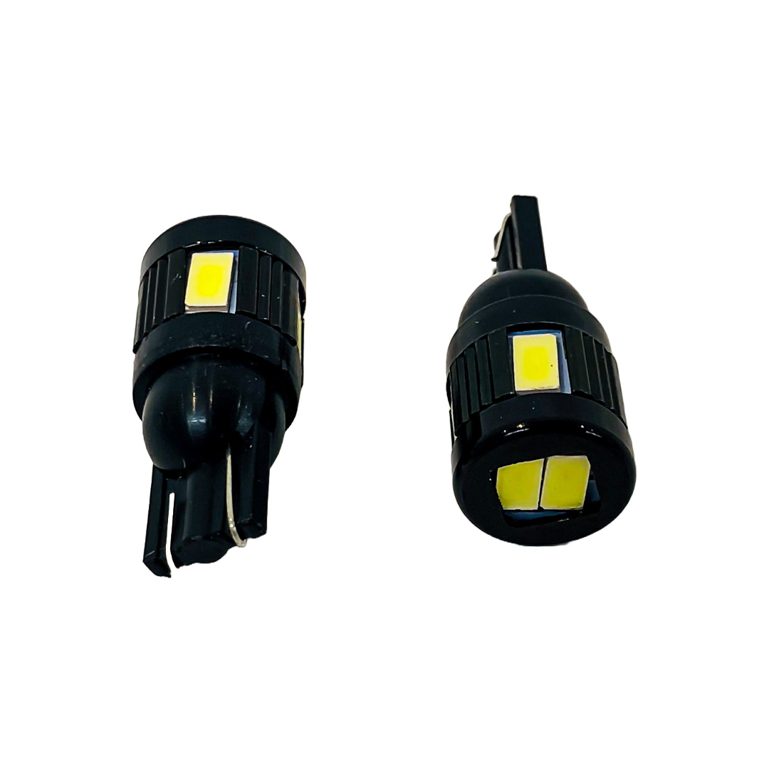 LED SEÑALIZACION CREE BLISTER X 2 - 2821 - T10 - W5W - 6 LED CREE 3570 CANBUS SUPER POTENCIA   - BLANCO 12V - BLISTER X 2 UNIDADES - 5