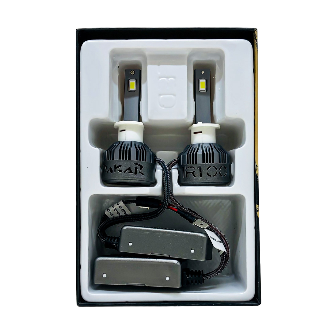 OFF ROAD KIT DE LED DAKAR NEW SERIES CANBUS H1 DAKAR NEW SERIES 50% + LUZ CHIP CSP SUPER CANBUS 45000 LUMENS 55 WATTS 12V CON COOLER - 5