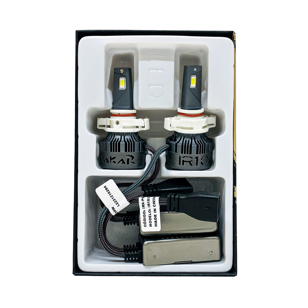 OFF ROAD KIT DE LED DAKAR NEW SERIES CANBUS PSX24W H16 DAKAR NEW SERIES 50% + LUZ CHIP CSP SUPER CANBUS 45000 LUMENS 55 WATTS 12V CON COOLER - 4