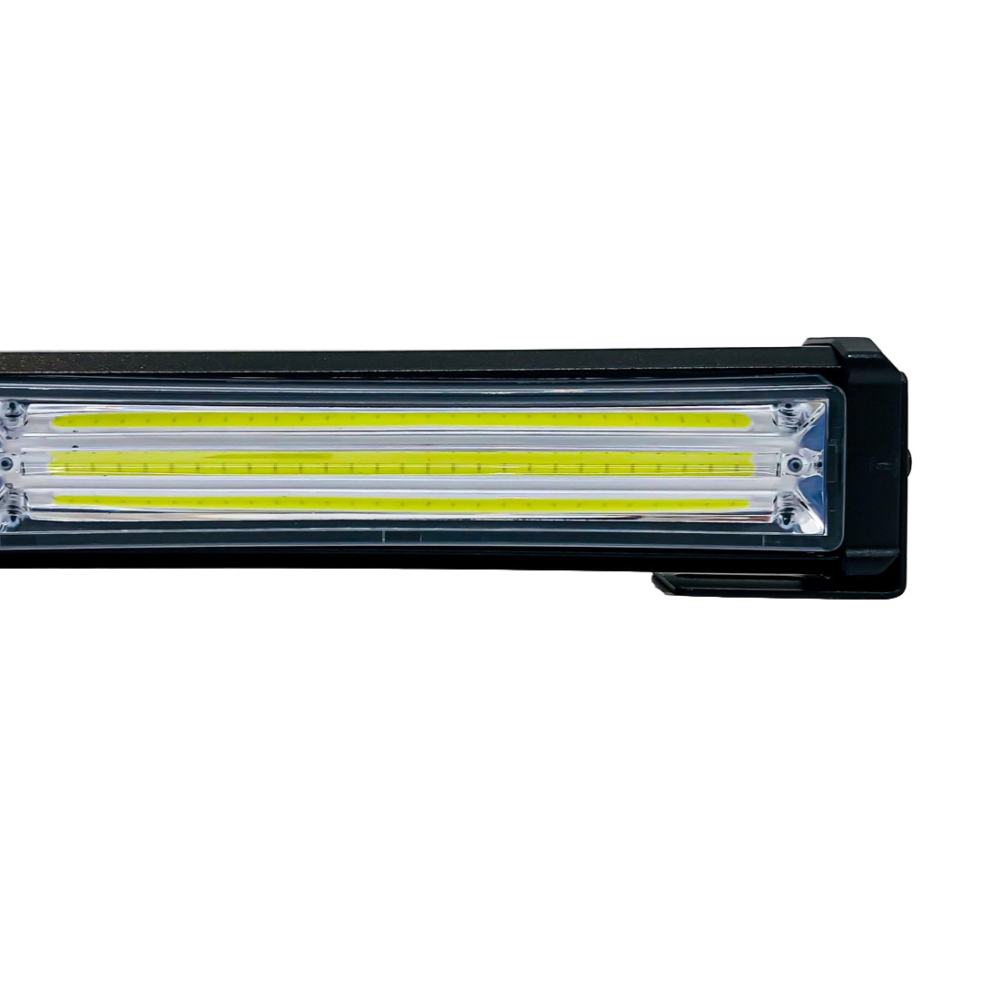 OFF ROAD BARRA LED COB DUAL 12-36V BLANCA Y AMBAR 9 BLOQUES COB 135W FLASH 10 FUNCIONES 1350X40X46MM  INCLUYE TOMA A 12V CON INTERRUPTOR ON / OFF Y MANEJO DE FUNCIONES DESTELLANTES - 3
