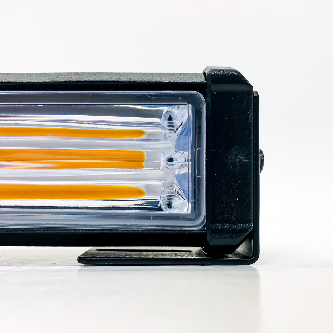 OFF ROAD BARRA LED COB DUAL 12-36V BLANCA Y AMBAR 8 BLOQUES COB 120W FLASH 10 FUNCIONES 1200X40X45MM  INCLUYE TOMA A 12V CON INTERRUPTOR ON / OFF Y MANEJO DE FUNCIONES DESTELLANTES - 3
