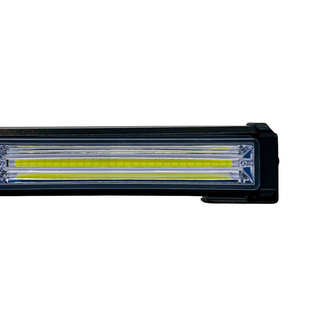 OFF ROAD BARRA LED COB DUAL 12-36V BLANCA Y AMBAR 3 BLOQUES COB 45W FLASH 10 FUNCIONES 450X40X45MM  INCLUYE TOMA A 12V CON INTERRUPTOR ON / OFF Y MANEJO DE FUNCIONES DESTELLANTES - 3