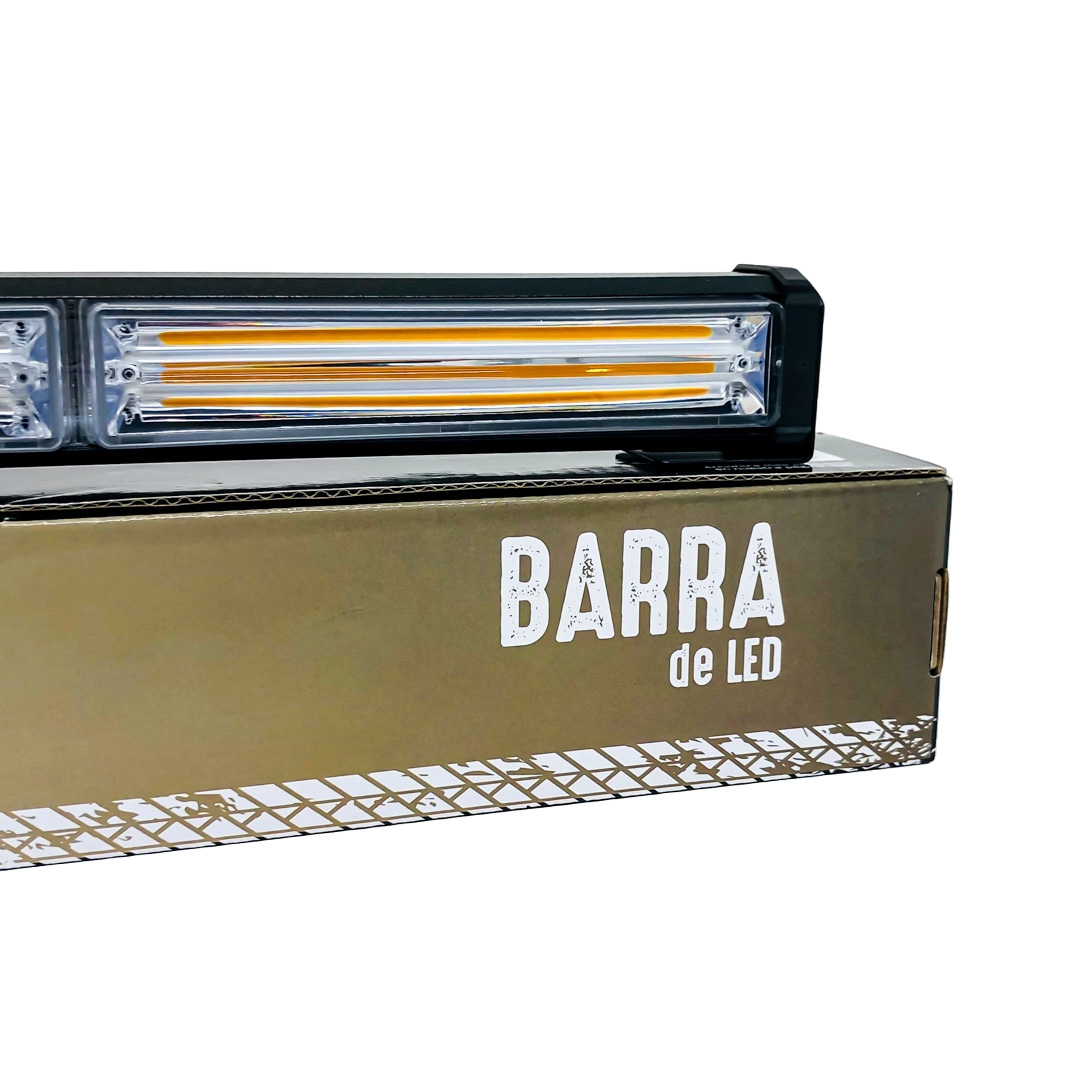 OFF ROAD BARRA LED COB DUAL 12-36V BLANCA Y AMBAR 6 BLOQUES COB 90W FLASH 10 FUNCIONES 900X40X45MM  INCLUYE TOMA A 12V CON INTERRUPTOR ON / OFF Y MANEJO DE FUNCIONES DESTELLANTES - 3