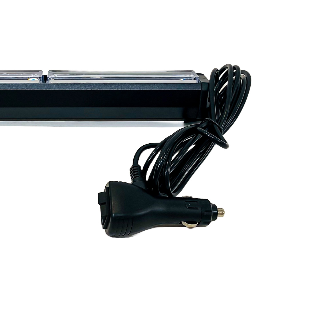 OFF ROAD BARRA LED COB DUAL 12-36V BLANCA Y AMBAR 9 BLOQUES COB 135W FLASH 10 FUNCIONES 1350X40X46MM  INCLUYE TOMA A 12V CON INTERRUPTOR ON / OFF Y MANEJO DE FUNCIONES DESTELLANTES - 4