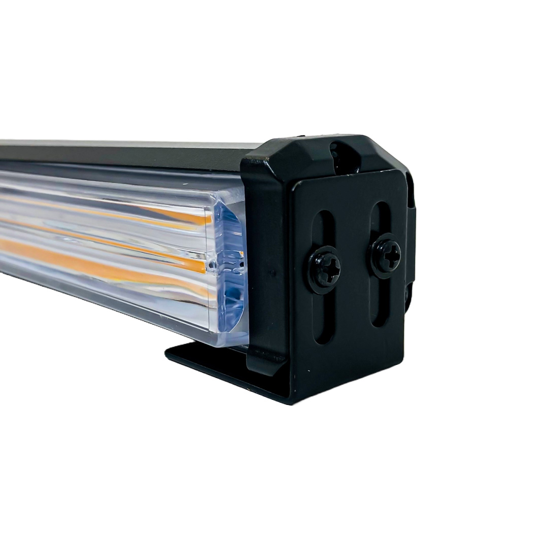 OFF ROAD BARRA LED COB DUAL 12-36V BLANCA Y AMBAR 8 BLOQUES COB 120W FLASH 10 FUNCIONES 1200X40X45MM  INCLUYE TOMA A 12V CON INTERRUPTOR ON / OFF Y MANEJO DE FUNCIONES DESTELLANTES - 5