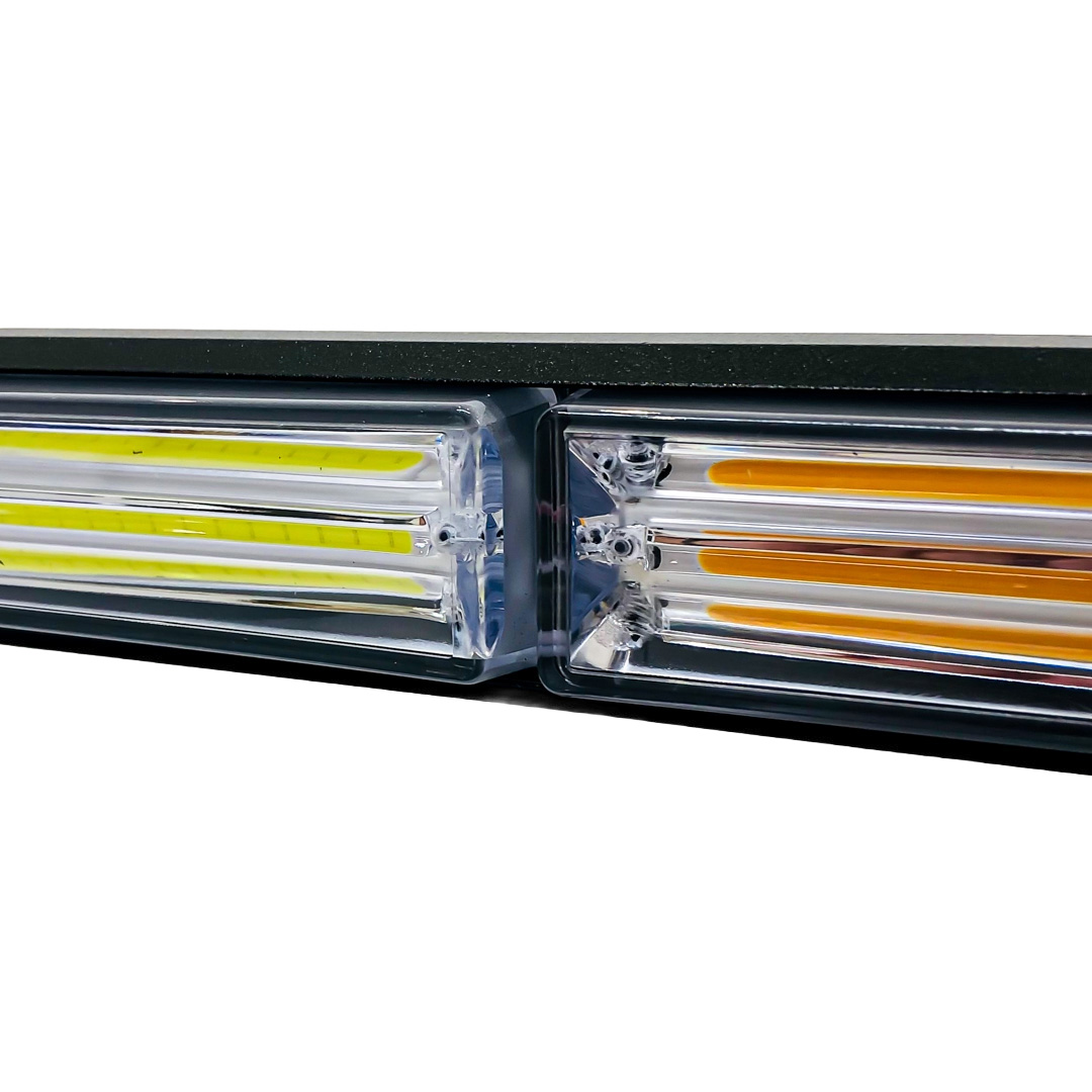 OFF ROAD BARRA LED COB DUAL 12-36V BLANCA Y AMBAR 9 BLOQUES COB 135W FLASH 10 FUNCIONES 1350X40X46MM  INCLUYE TOMA A 12V CON INTERRUPTOR ON / OFF Y MANEJO DE FUNCIONES DESTELLANTES - 5