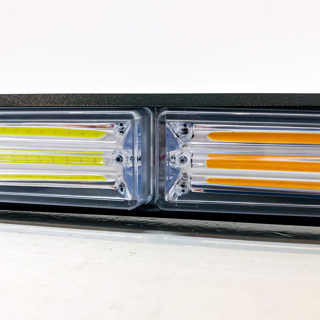 OFF ROAD BARRA LED COB DUAL 12-36V BLANCA Y AMBAR 8 BLOQUES COB 120W FLASH 10 FUNCIONES 1200X40X45MM  INCLUYE TOMA A 12V CON INTERRUPTOR ON / OFF Y MANEJO DE FUNCIONES DESTELLANTES - 7