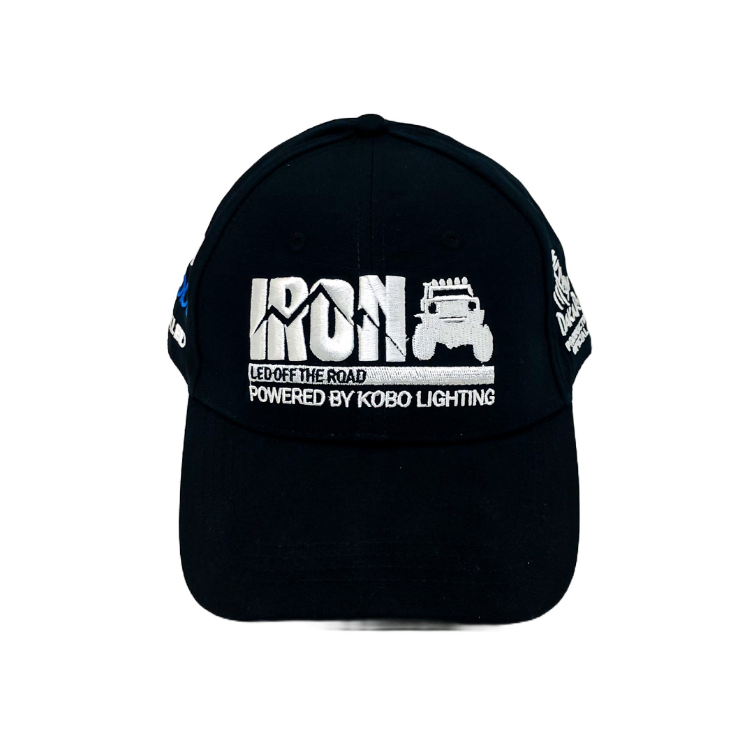 GORRA DAKAR BORDADAS IRON LED - LUXLED - KOBO - PRODUCTO OFICIAL RALLY DAKAR - 2