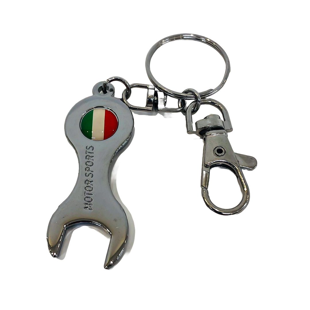 JUEGO DE TAPITAS DE VALVULA DEPORTIVA BANDERA ITALIA CROMADA - 4