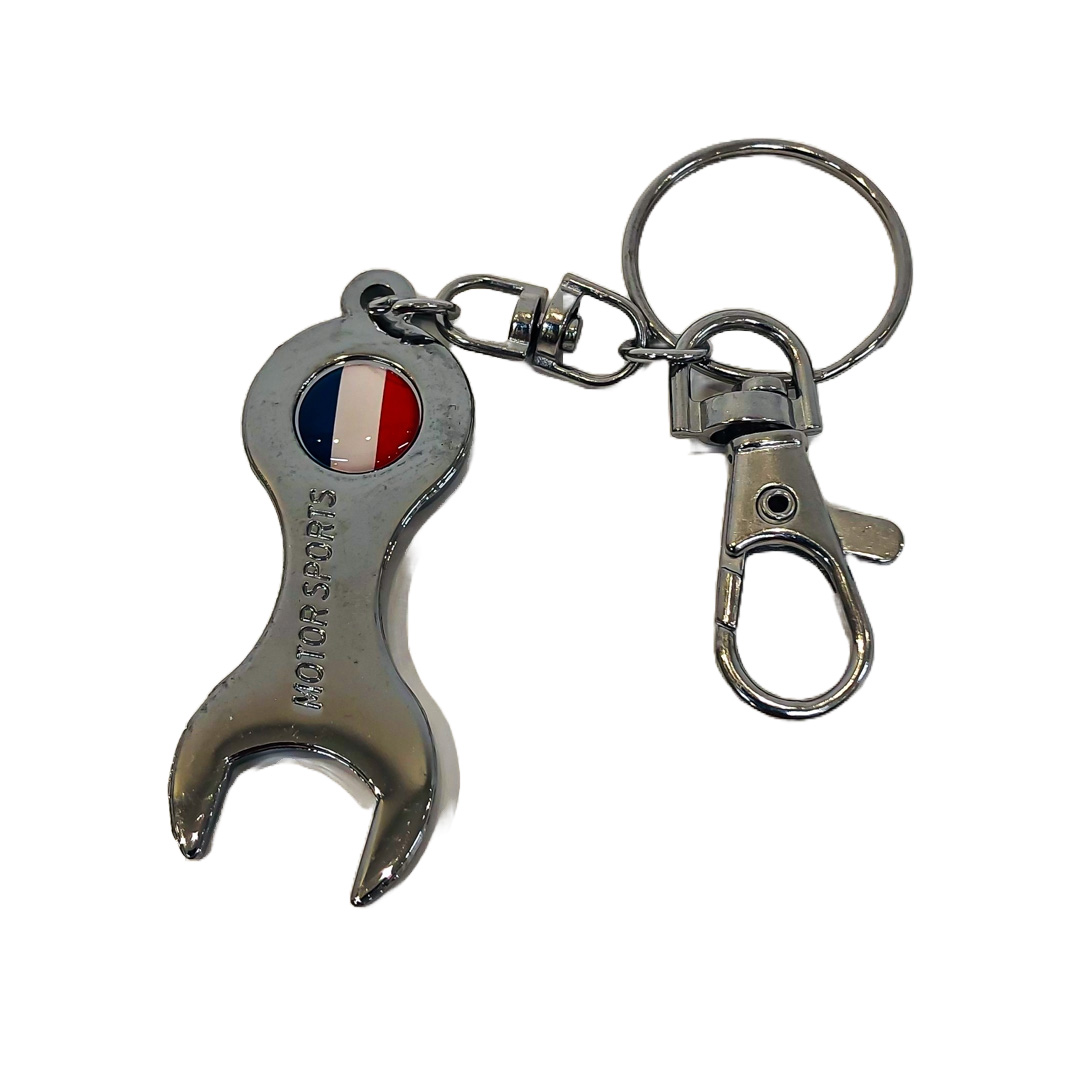 JUEGO DE TAPITAS DE VALVULA DEPORTIVA BANDERA FRANCIA CROMADA - 4