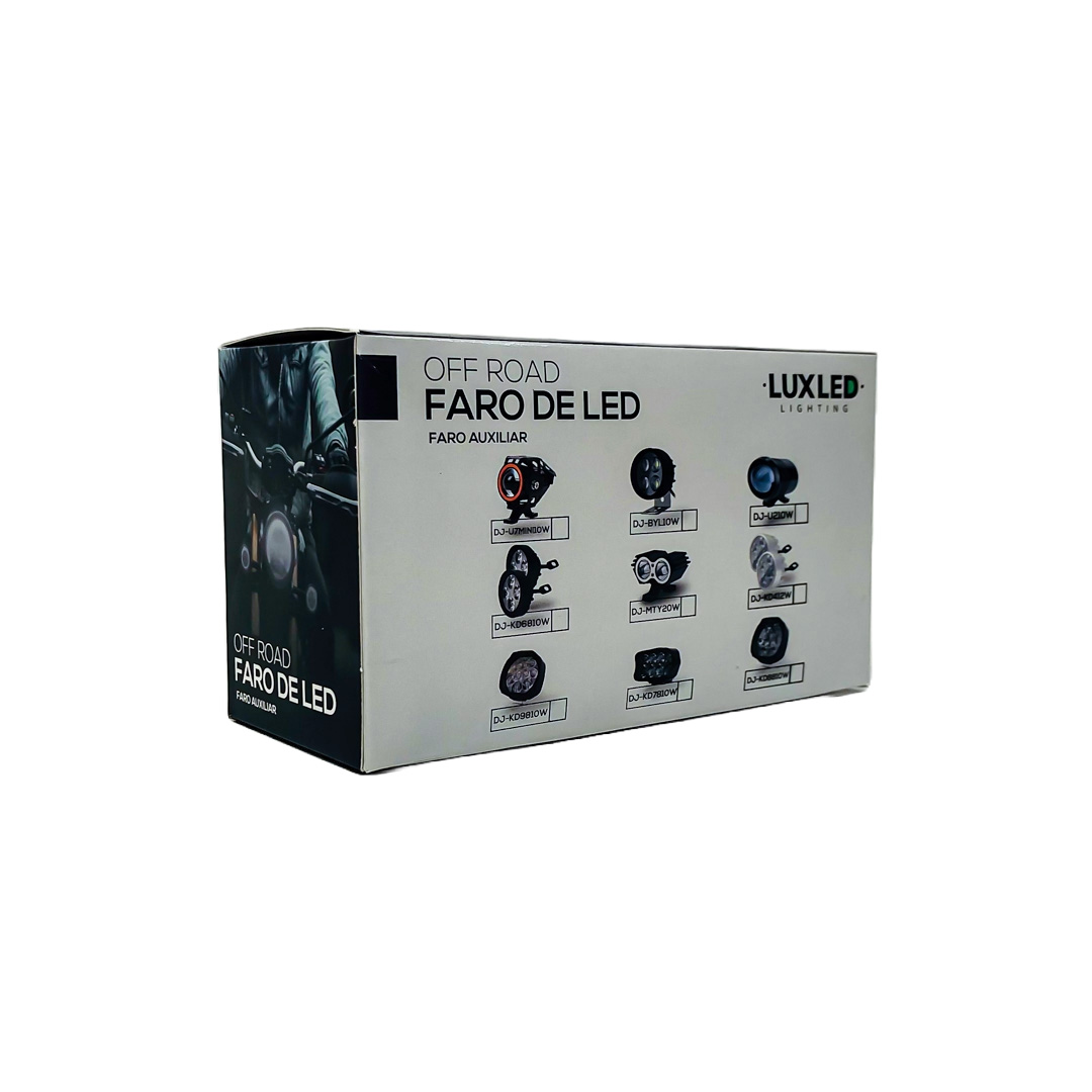 OFF ROAD FARO DE LED UNIVERSAL FAROS AUXILIARES 12V 10W 3000 LUX JUEGO 2 UNIDADES   CANTIDAD POR CAJA MASTER 100 - 2
