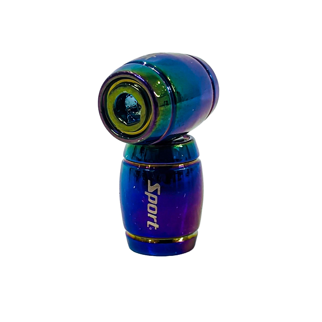 JUEGO DE TAPITAS DE VALVULA DEPORTIVA OVALADA SPORT RGB TORNASOLADA - 3