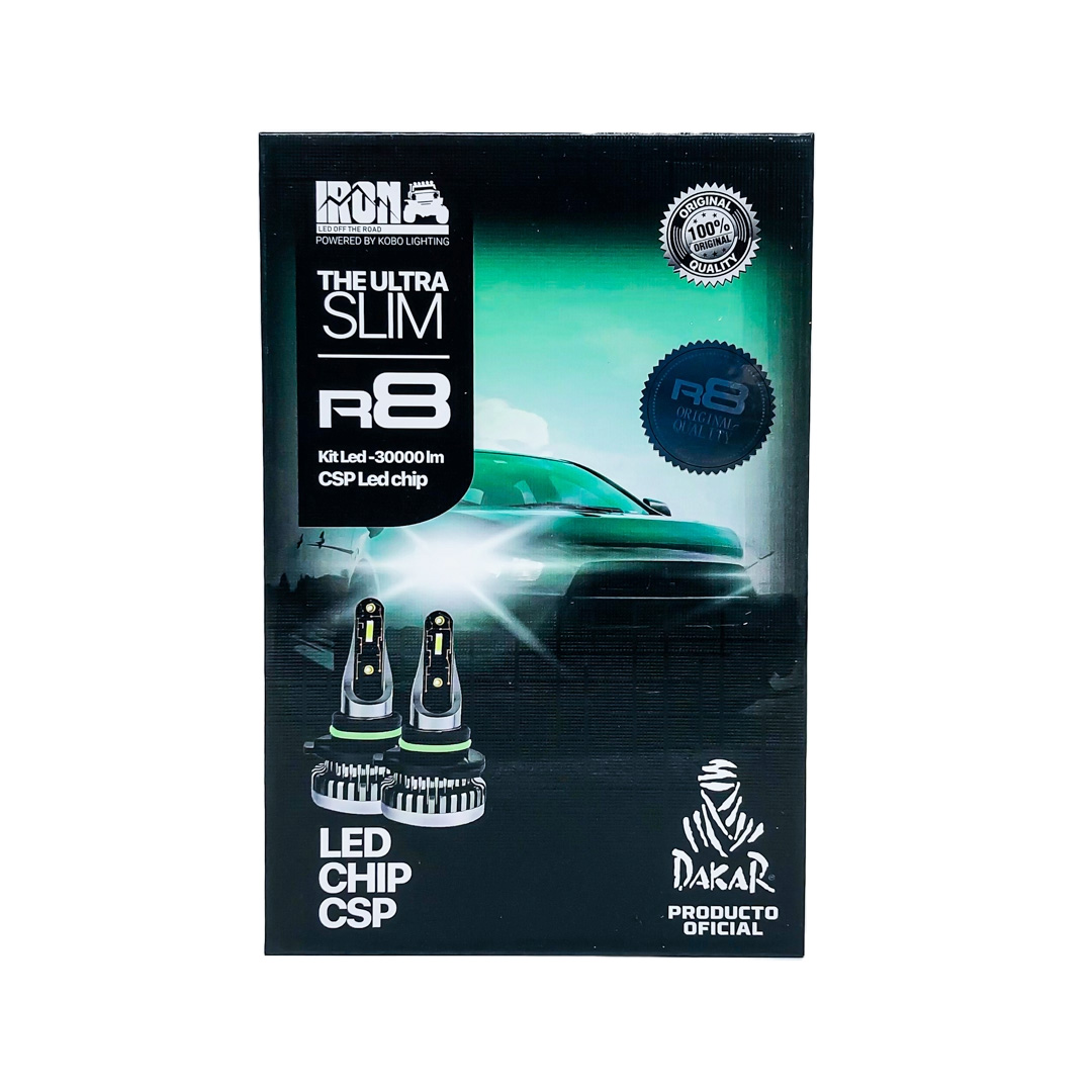 OFF ROAD KIT DE LED R8 H7 10MA GENERACION CHIP CSP SIN COOLER 30000 LUMENS 42WATTS 12V  CANTIDAD POR CAJA MASTER 50 - 10