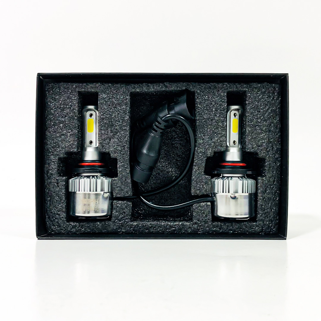 OFF ROAD KIT DE LED S6 HIGH DEFINITION 9005 6 GEN 32000LM CHIP COB 12V CON COOLER   CANTIDAD POR CAJA MASTER 50 - 5