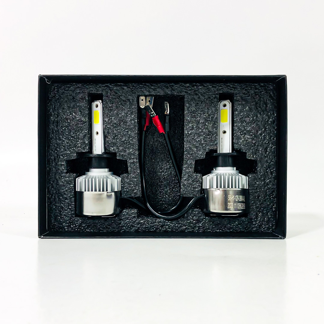 OFF ROAD KIT DE LED S6 HIGH DEFINITION H1 6 GEN 32000LM CHIP COB 12V CON COOLER   CANTIDAD POR CAJA MASTER 50 - 2
