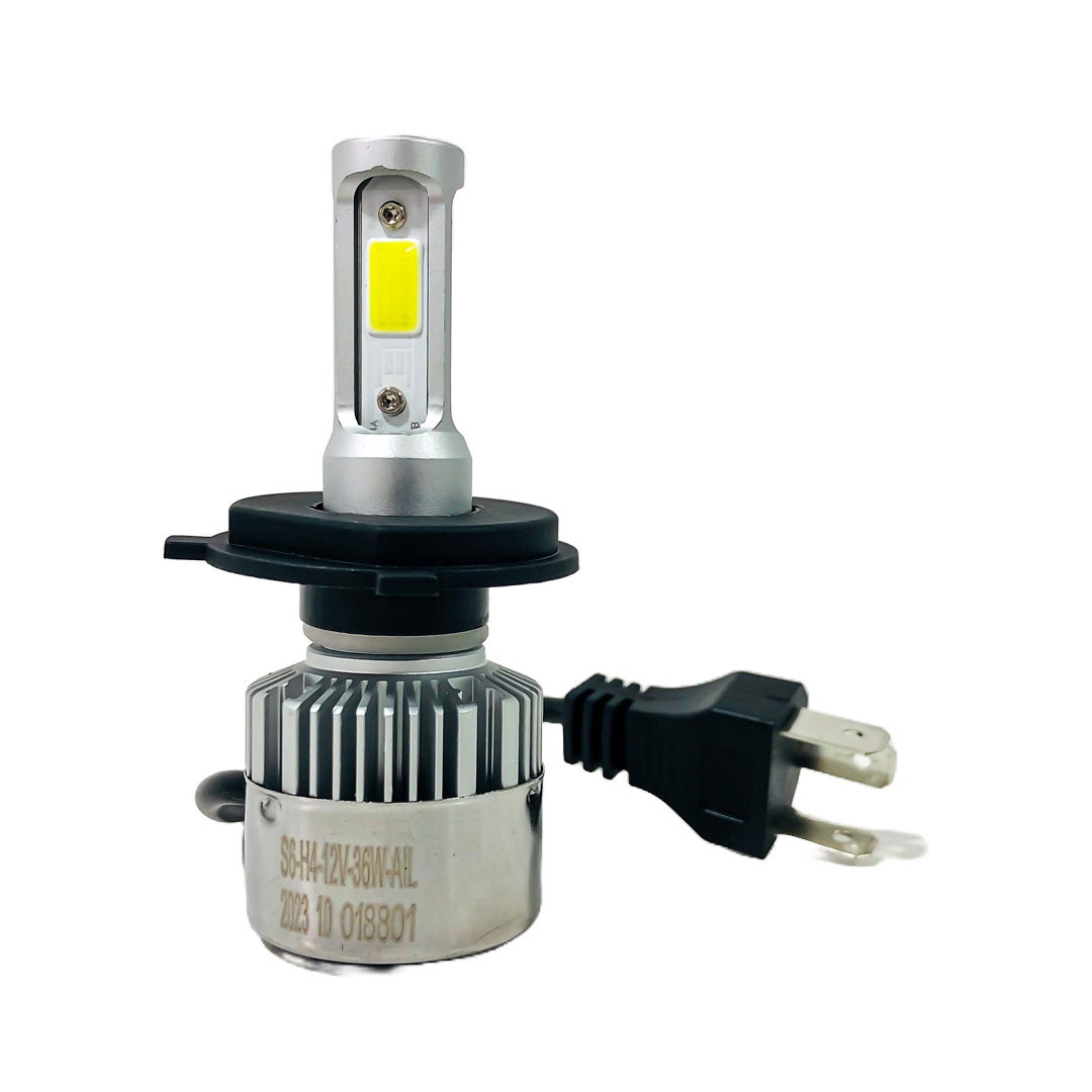 OFF ROAD KIT DE LED S6 HIGH DEFINITION H4 6 GEN 32000LM CHIP COB 12V CON COOLER   CANTIDAD POR CAJA MASTER 50 - 8