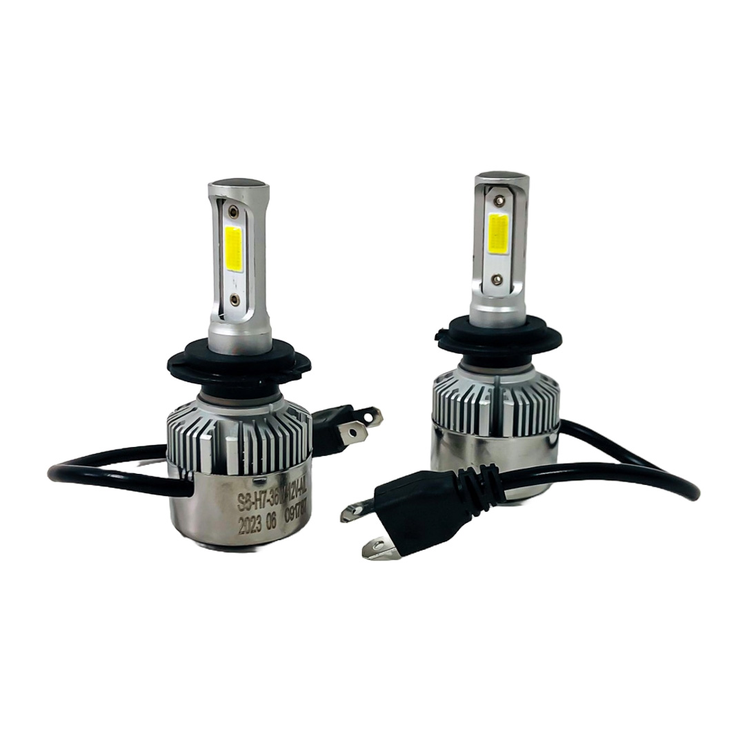 OFF ROAD KIT DE LED S6 HIGH DEFINITION H7 6 GEN 32000LM CHIP COB 12V CON COOLER   CANTIDAD POR CAJA MASTER 50 - 3
