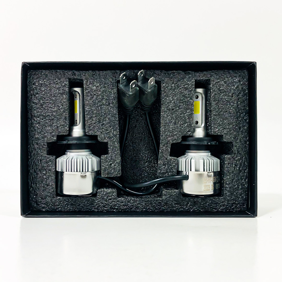 OFF ROAD KIT DE LED S6 HIGH DEFINITION H7 6 GEN 32000LM CHIP COB 12V CON COOLER   CANTIDAD POR CAJA MASTER 50 - 5