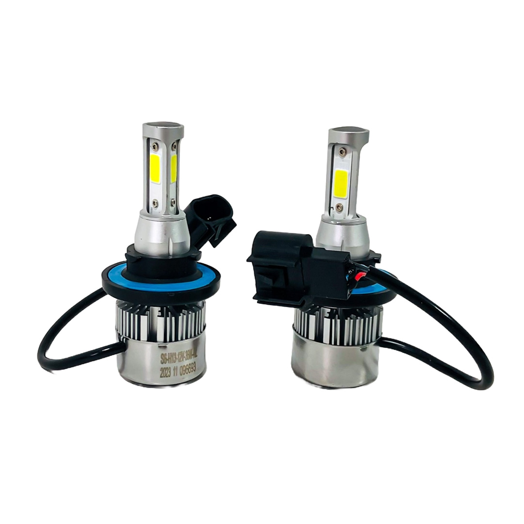 OFF ROAD KIT DE LED S6 HIGH DEFINITION H13 6 GEN 32000LM CHIP COB 12V CON COOLER - 5