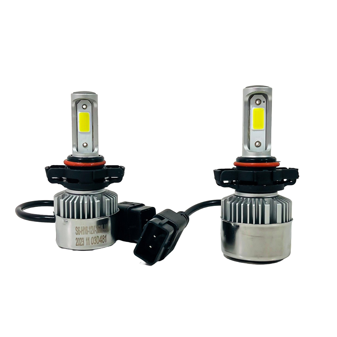 OFF ROAD KIT DE LED S6 HIGH DEFINITION H16 6 GEN 32000LM CHIP COB 12V CON COOLER - 2
