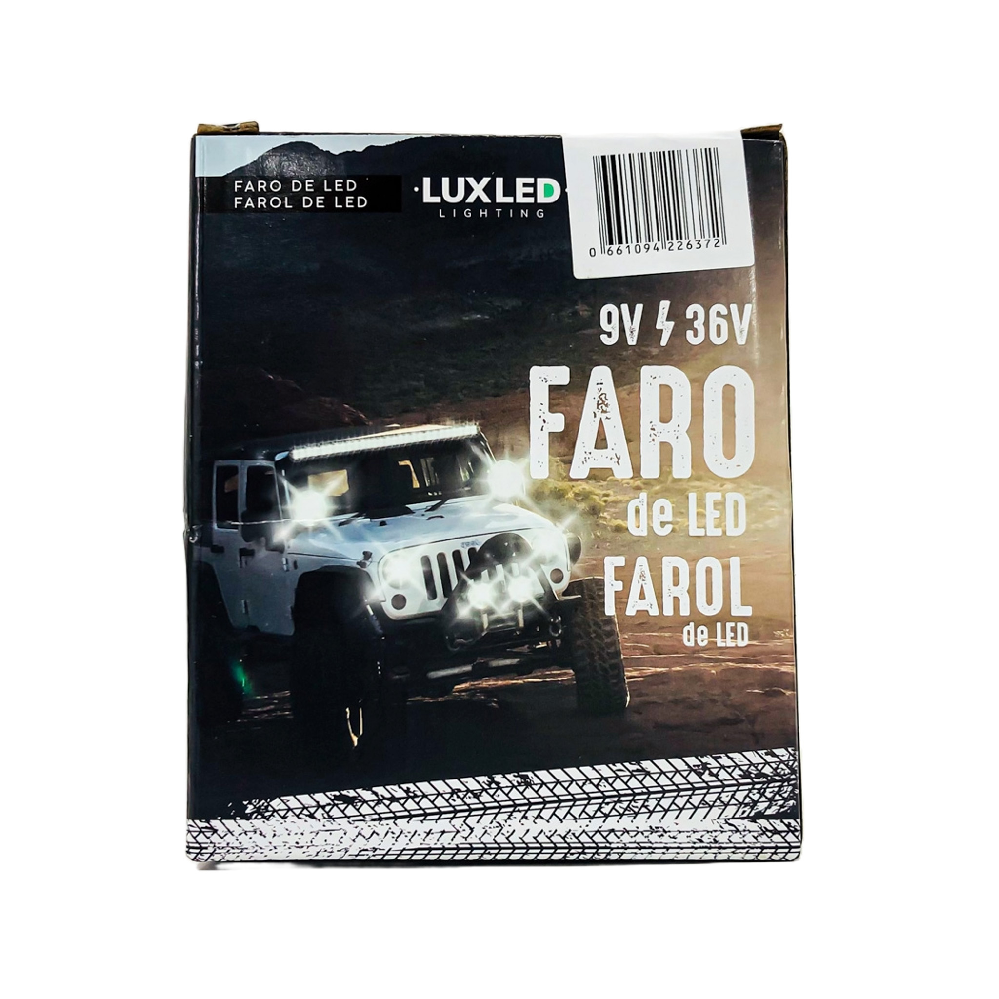 OFF ROAD FARO DE LED UNIVERSAL FARO DE LED CIRULAR - 47 LED 141W BLANCO CON  DRL RUNNING RGB 10.8X2X11CM 12V A 36VV - 3