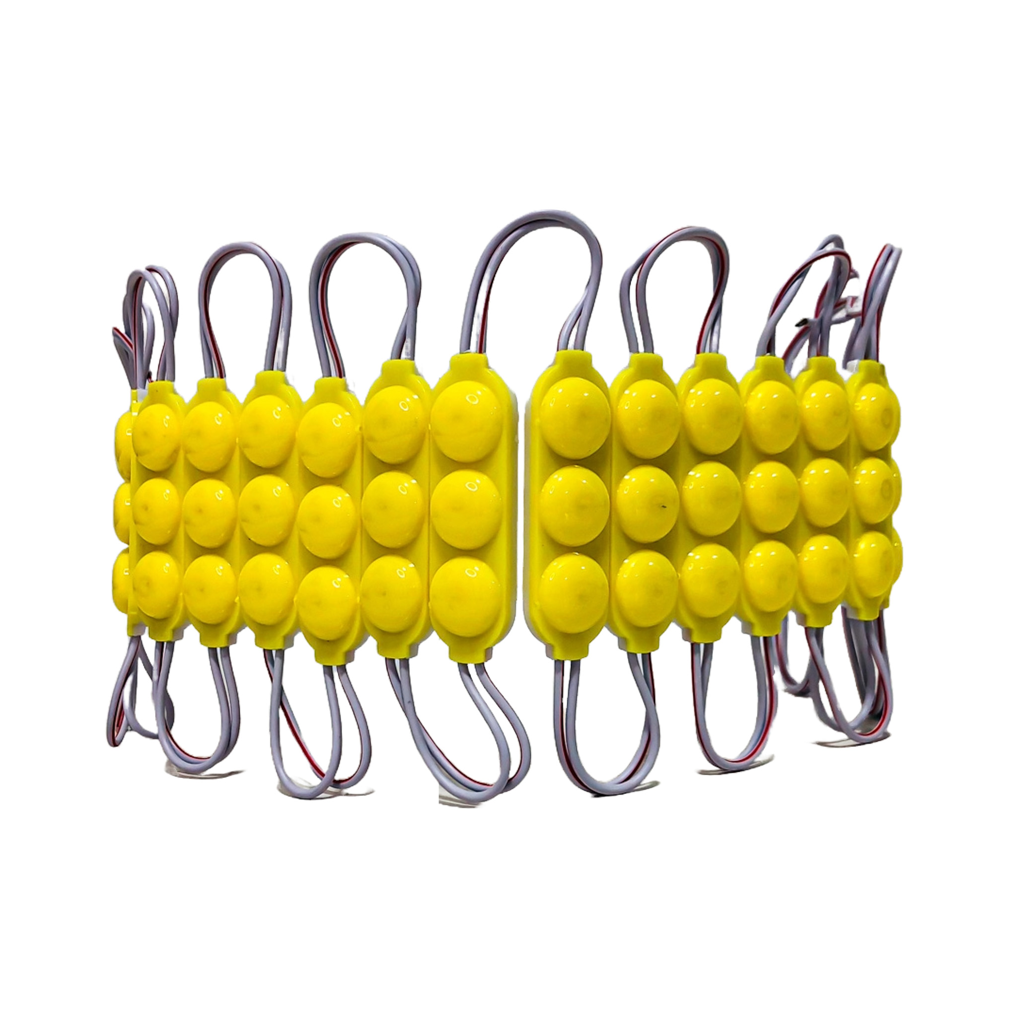 MODULO LED COB 3 LED COB CIRCULAR FUME AUTOADHESIVO 24V COLOR AMBAR 7CM X 1,5CM - 2