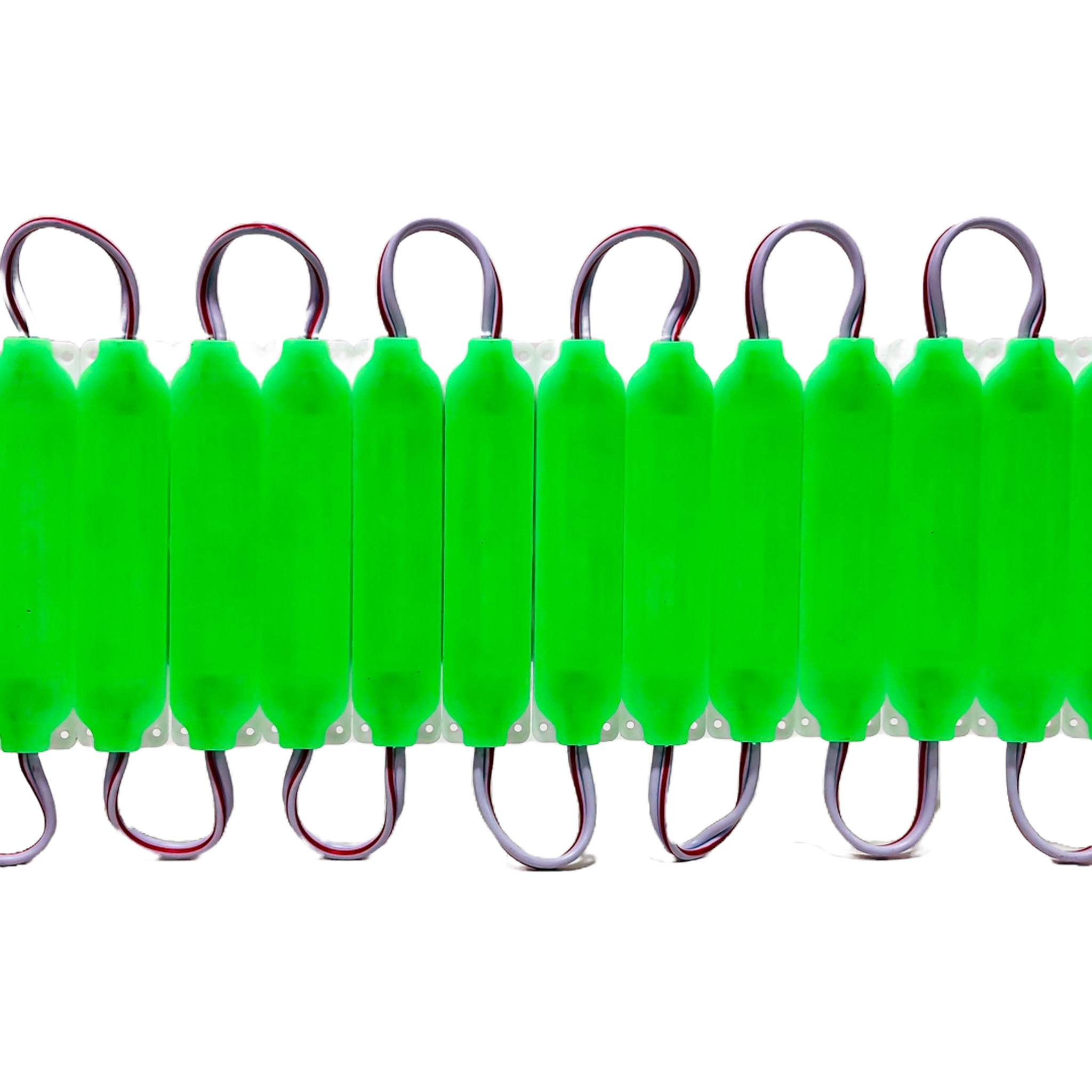 MODULO LED COB PLACA LED COB FUME AUTOADHESIVO 12V COLOR VERDE 7CM X 1,5CM - 2