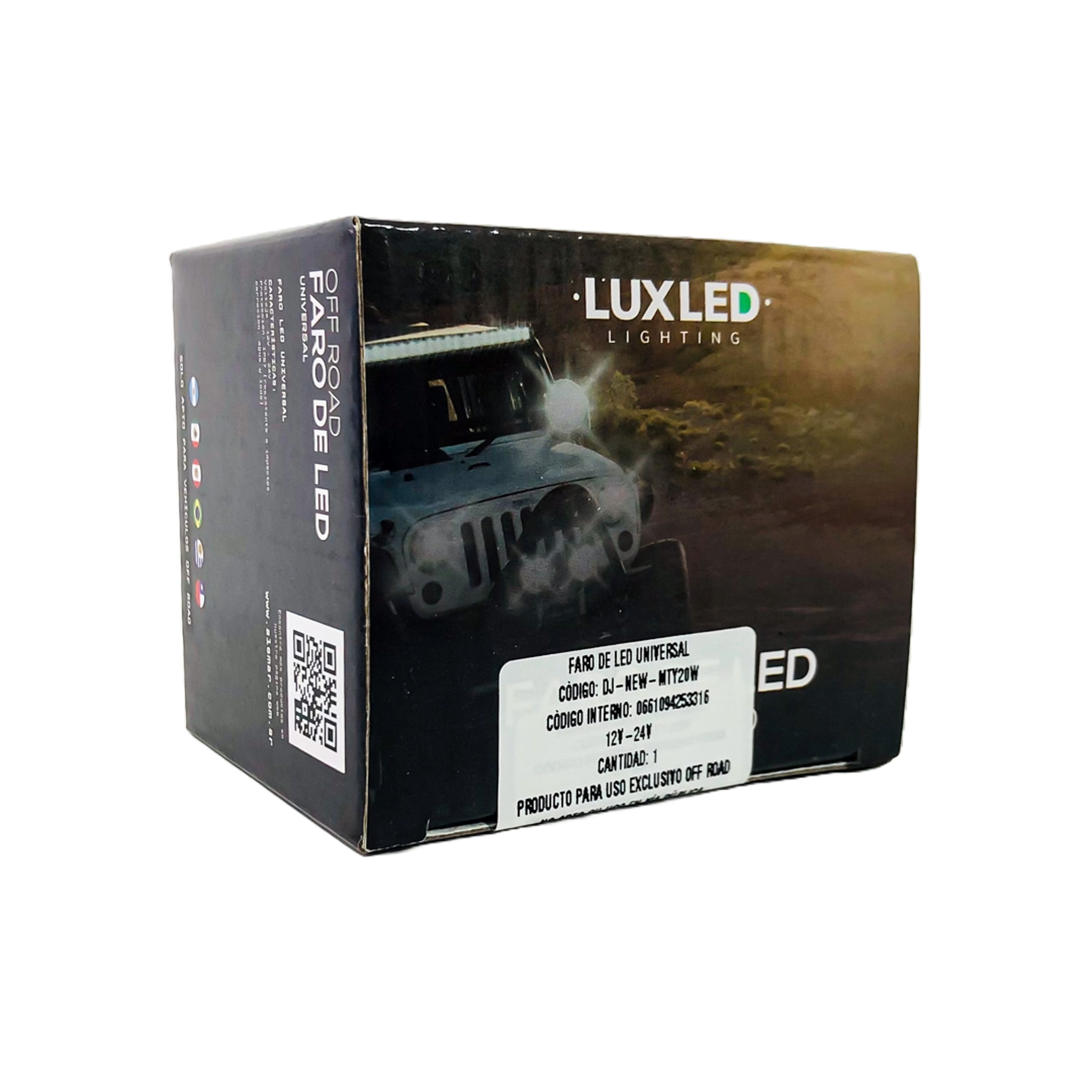 OFF ROAD FARO DE LED UNIVERSAL LUZ LED BLANCA Y AMBAR CON FUNCIONES ESTABLE Y FLASH INDIVIDUALES Y COMBINADAS 9V-36V 1 LED - 30 WATTS  MEDIDAS 55*65*81 (MM) - 4