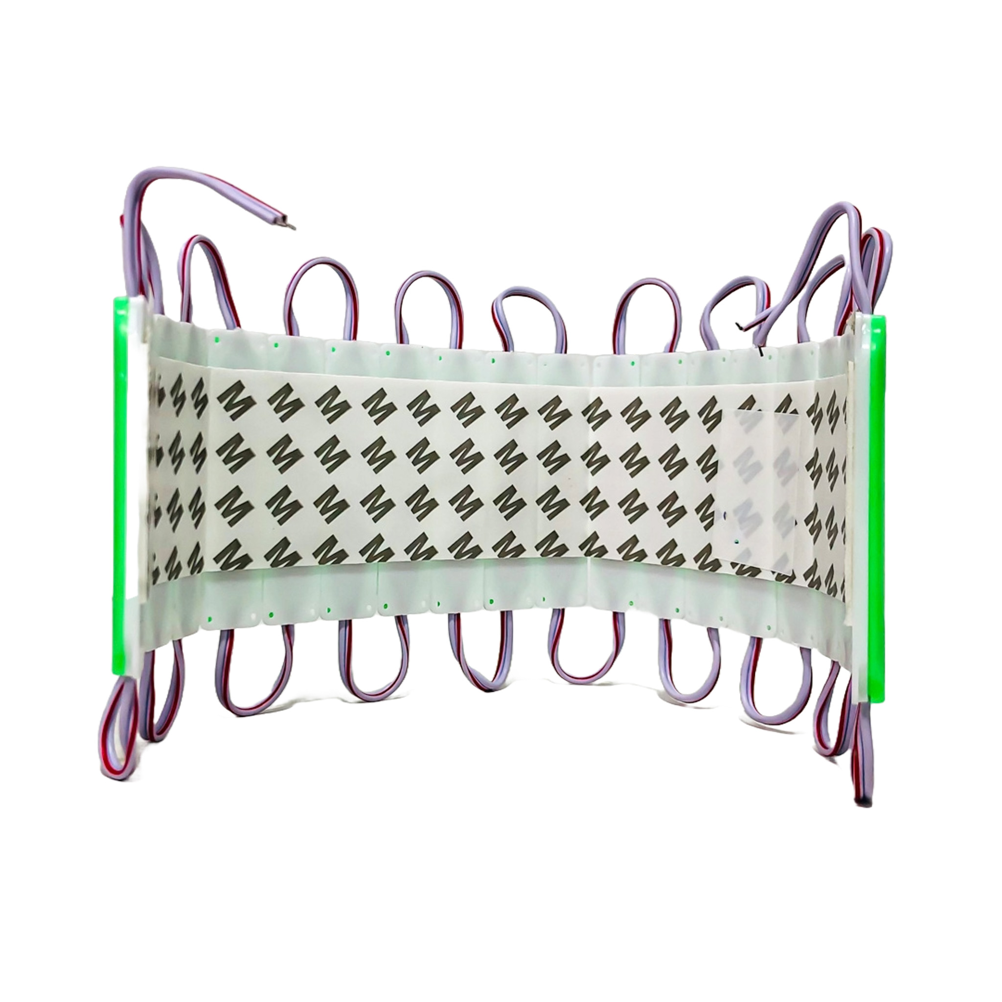 MODULO LED COB PLACA LED COB FUME AUTOADHESIVO 12V COLOR VERDE 7CM X 1,5CM - 3