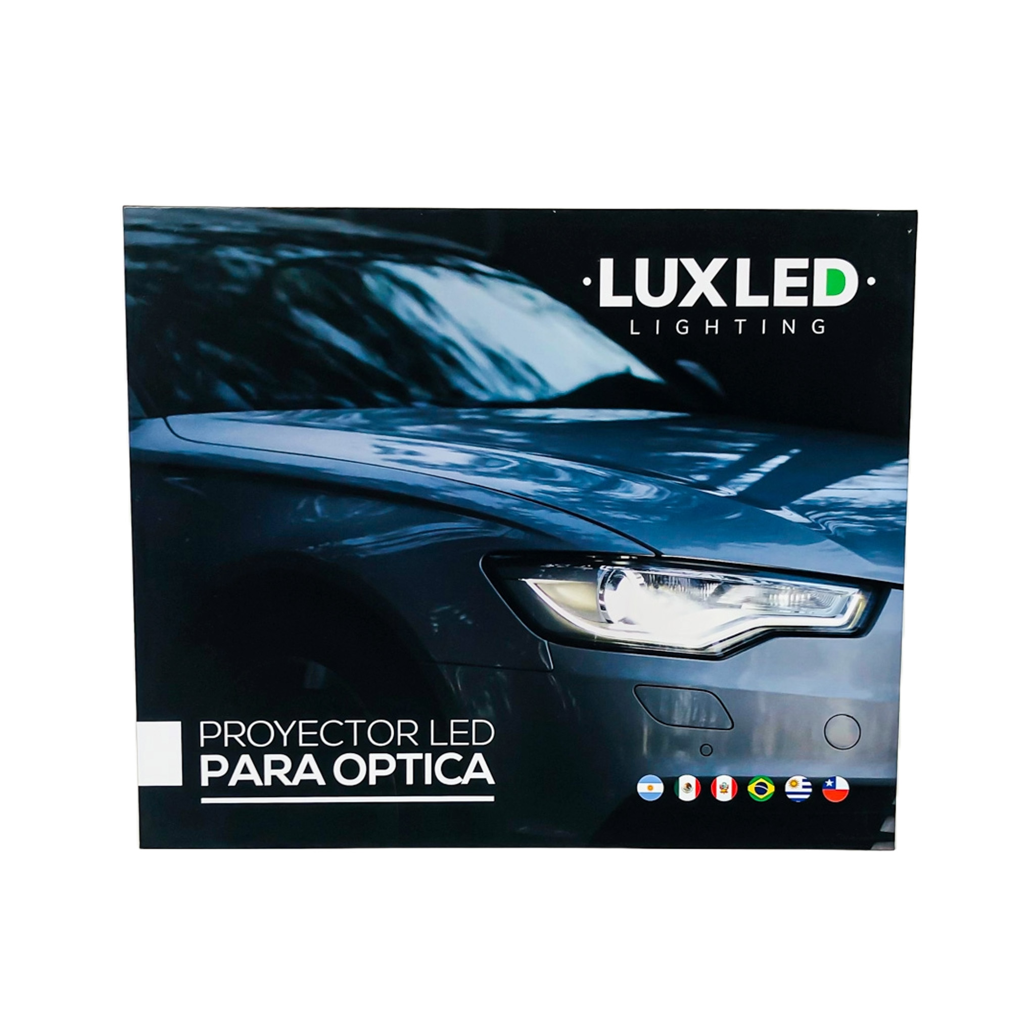 PROYECTOR LED LUPA JUEGO DE PROYECTORES LED 3" CON LUPA PARA INSTALAR EN OPTICA - 5