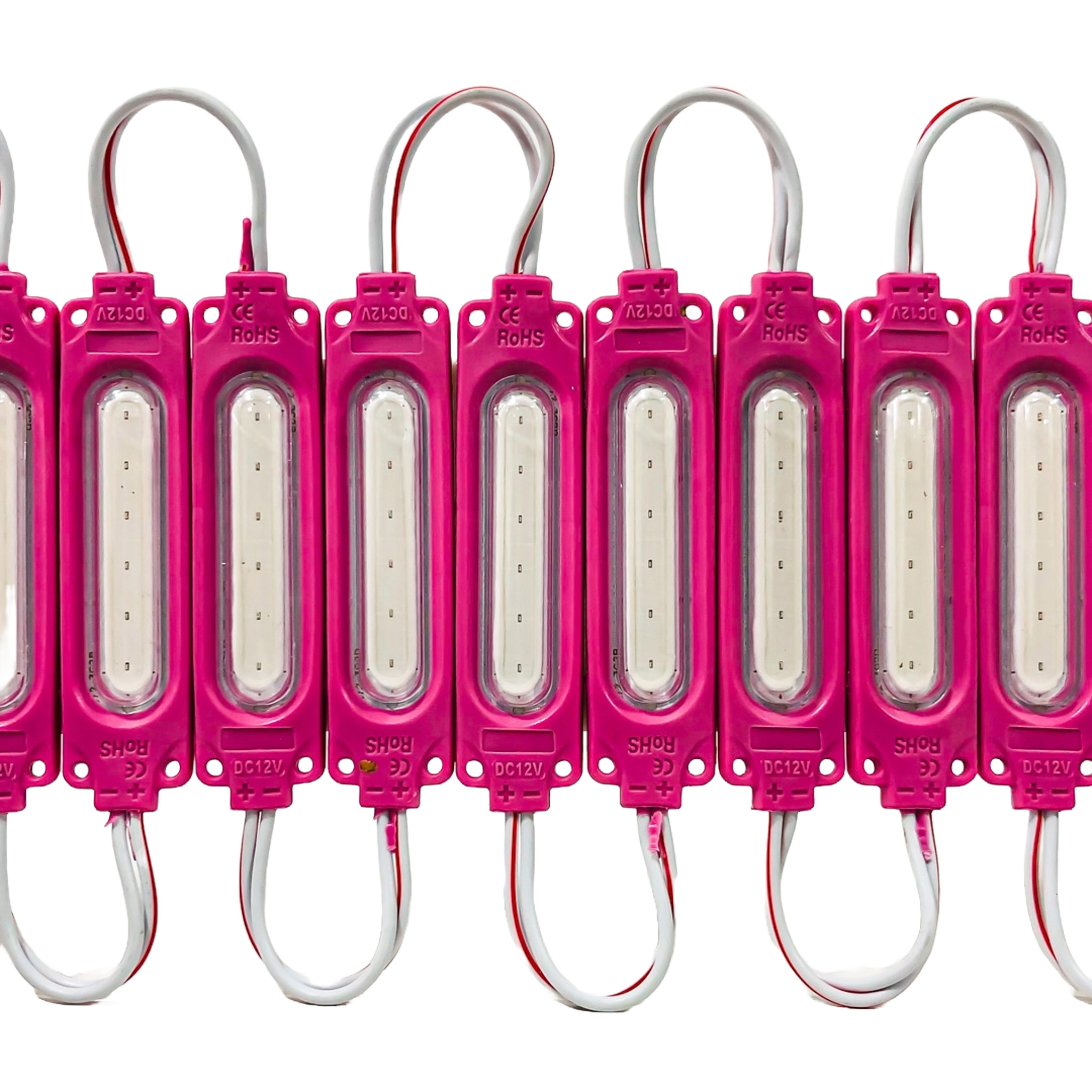 MODULO LED COB PLACA LED COB AUTOADHESIVO 12V COLOR VIOLETA 8,5CM X 2CM CANTIDAD POR CAJA MASTER 2000 - 5