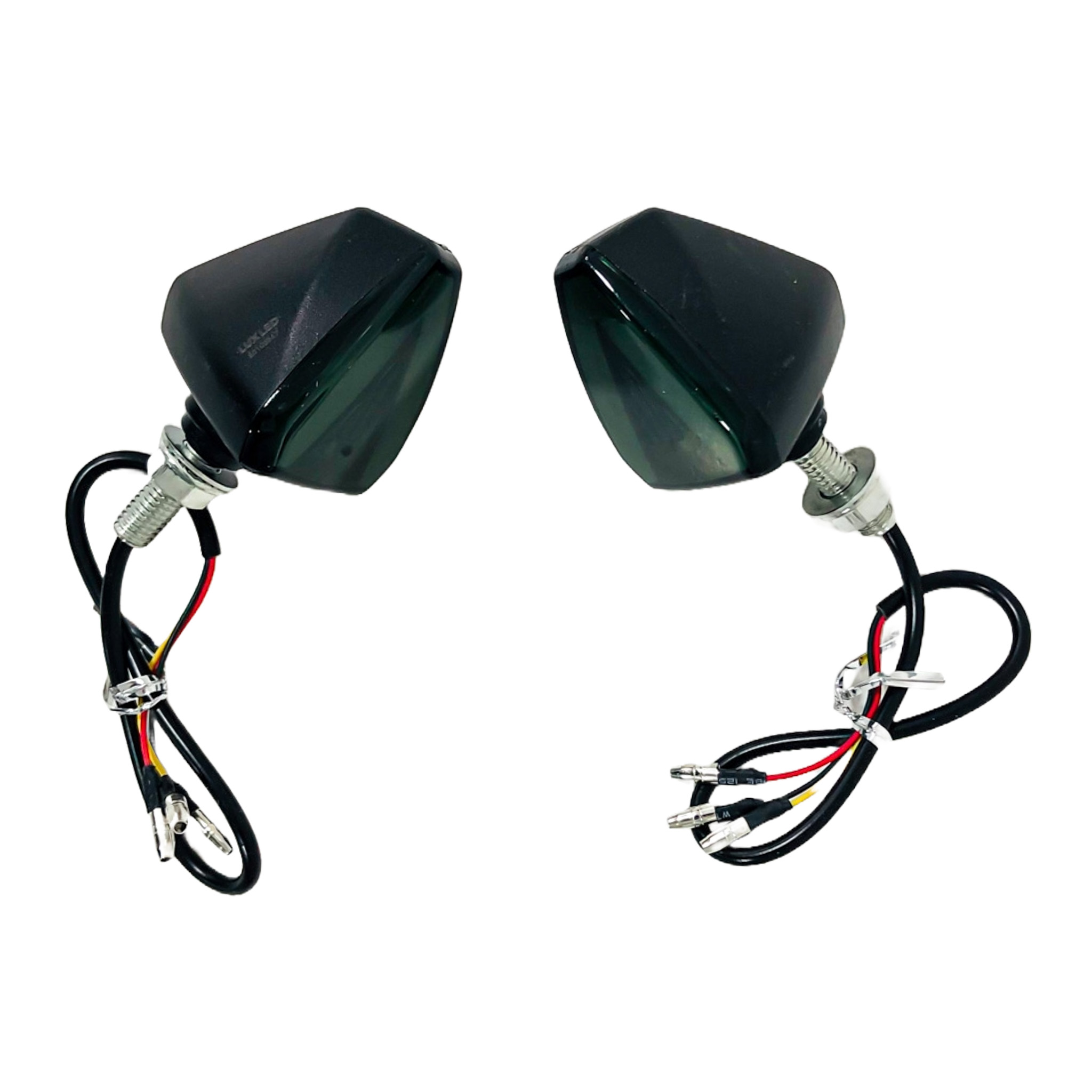 OFF ROAD FARO DE LED UNIVERSAL - LUZ DE GIRO GIRO PARA MOTO CON LUZ LED RUNNING BLANCA Y LUZ DE GIRO AMBAR 12V  - JUEGO DE 2 UNIDADES MEDIDAS 70*38*24 (mm) - 7
