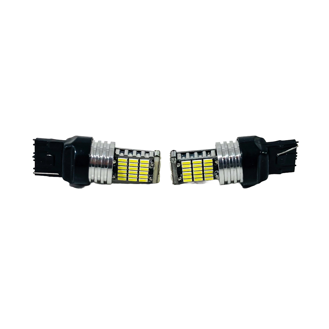 LED SEÑALIZACION CANBUS BLISTER X 2 - 7440 - 12065 - W21W 1 POLO SIN CULOTE 45 LED 3014 SMD - CANBUS - BLANCO 12V - 24V - 8