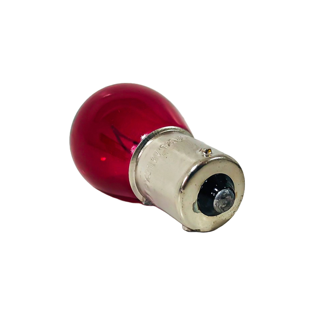 LAMPARA DE SEÑALIZACION P21W 12V 21W 1 POLO PATA EN V ROJA BAU15S E8 3H2 CANTIDAD POR CAJA MASTER 1000 - 2