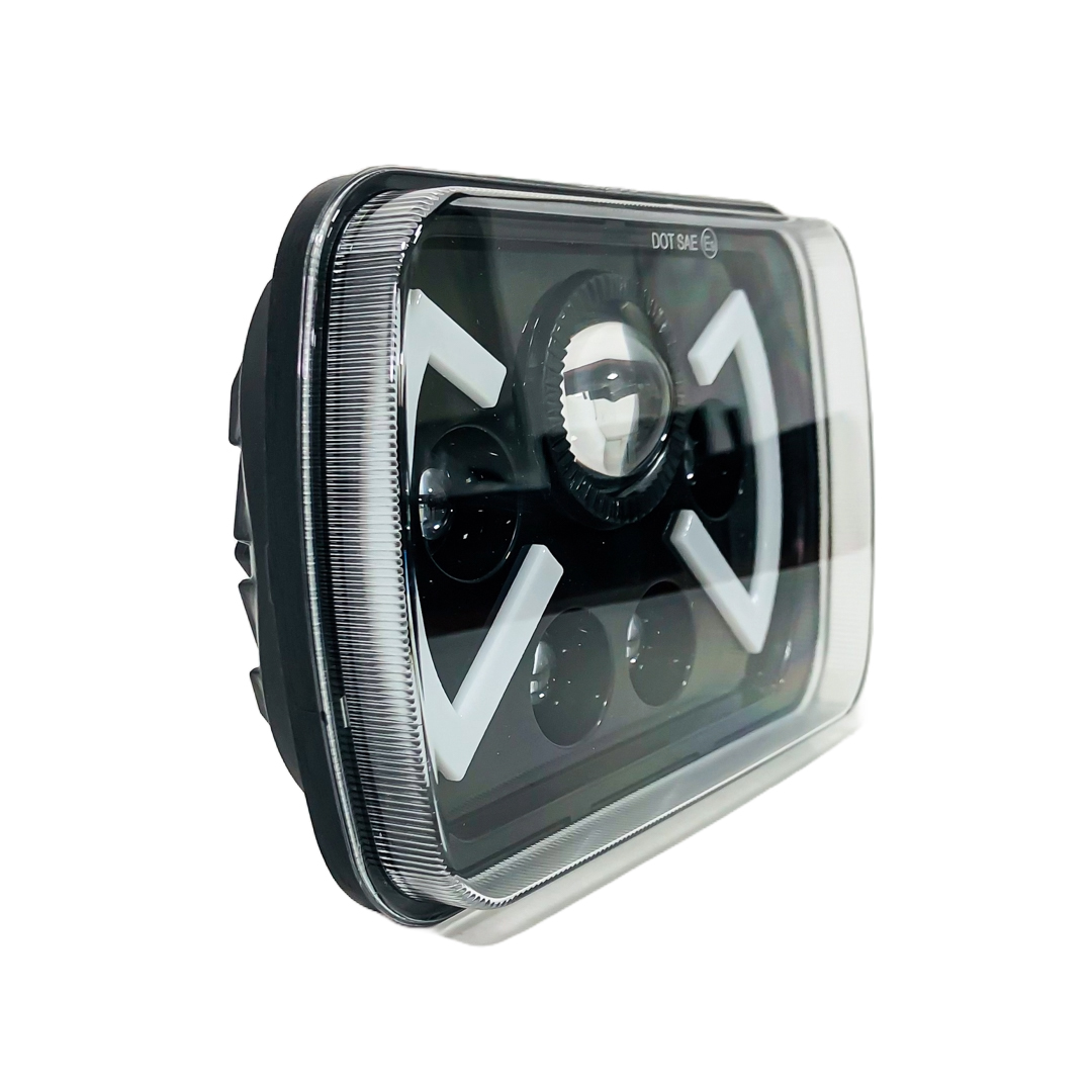 OFF ROAD FARO DE LED FARO LED RECTANGULAR 7' 45 WATTS 4 FUNCIONES. ALTA Y BAJA + DRL BLANCO Y AMBAR - 10