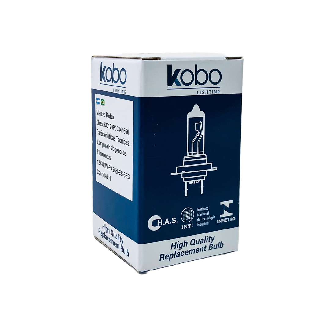 LAMPARA HALOGENA ESTANDAR H7 12V 80W KOBO (CODIGO ANTERIOR: 12035KO) CANTIDAD POR CAJA MASTER 500 - 8