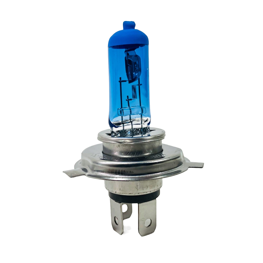 LAMPARA BLUE VISION H4 PT43 60/55W 12V XENON BLUE X BLISTER 2 UNIDADES (CODIGO ANTERIOR: B12342BVIMP) CANTIDAD POR CAJA MASTER 100 - 5