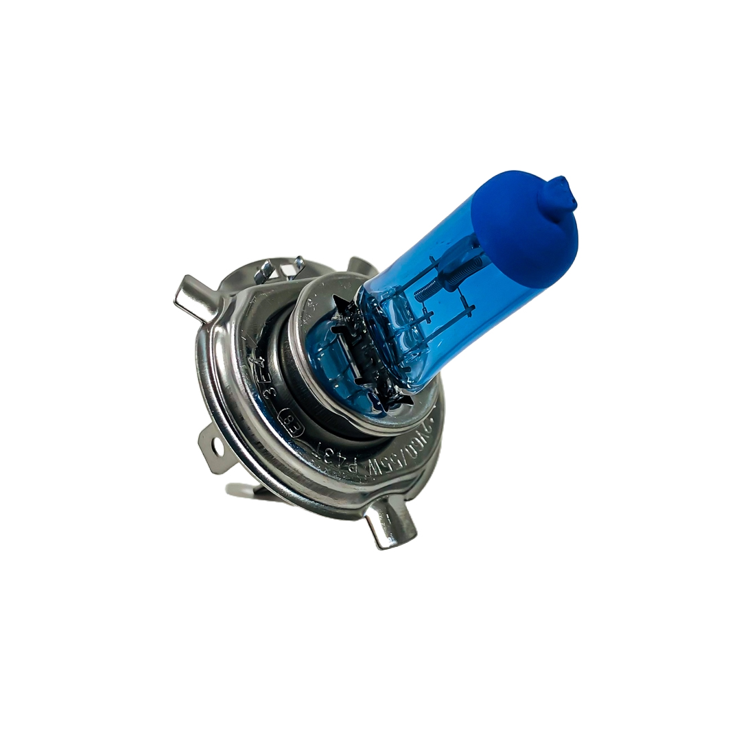 LAMPARA BLUE VISION H4 PT43 60/55W 12V XENON BLUE X BLISTER 2 UNIDADES (CODIGO ANTERIOR: B12342BVIMP) CANTIDAD POR CAJA MASTER 100 - 6