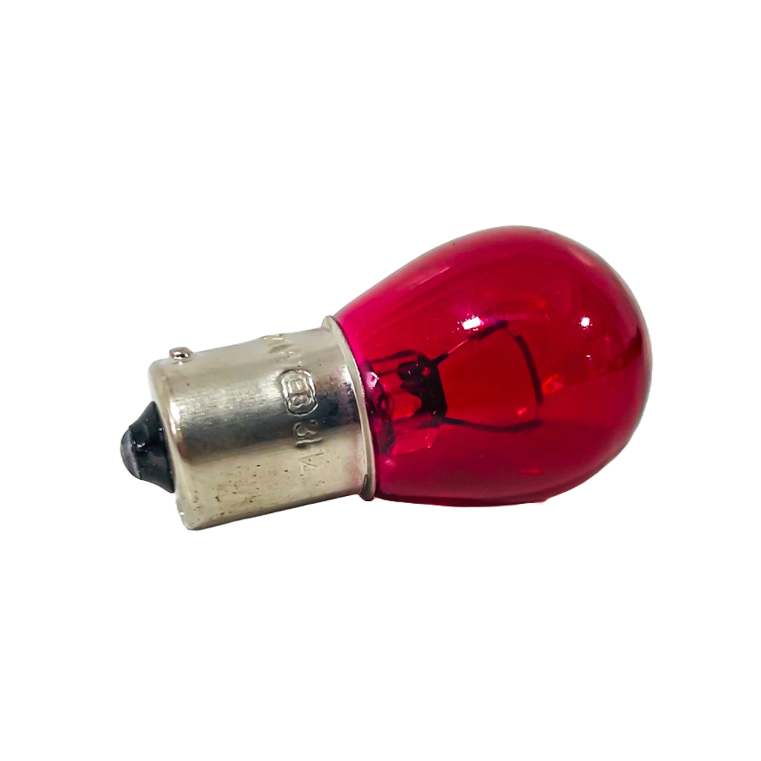 LAMPARA DE SEÑALIZACION P21W 12V 21W 1 POLO PATA EN V ROJA BAU15S E8 3H2 CANTIDAD POR CAJA MASTER 1000 - 4
