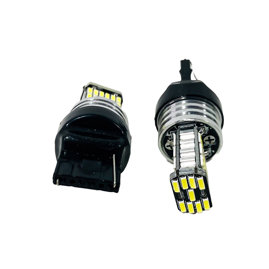 LED SEÑALIZACION CANBUS BLISTER X 2 - 7440 - 12065 - W21W 1 POLO SIN CULOTE 45 LED 3014 SMD - CANBUS - BLANCO 12V - 24V - 9